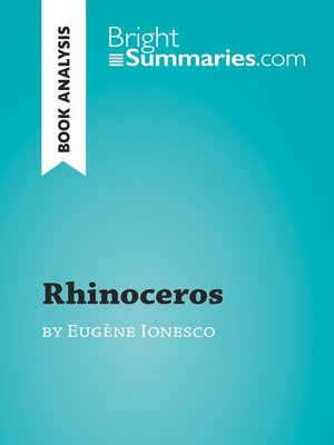 cover image of Rhinoceros by Eugène Ionesco (Book Analysis)